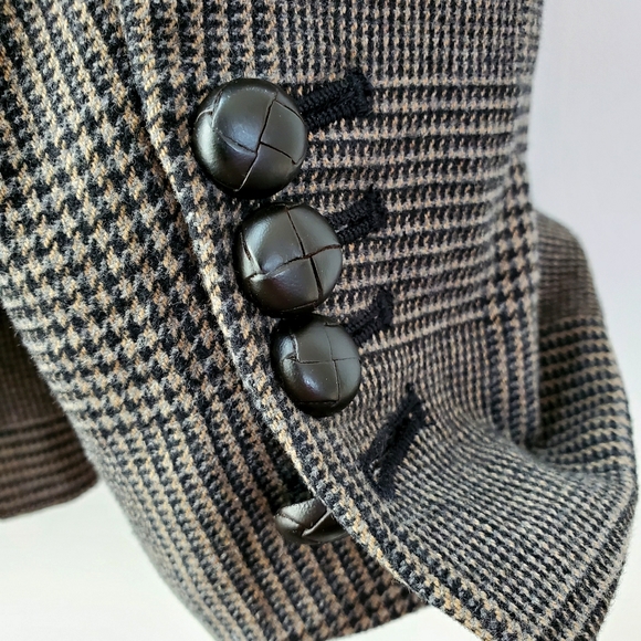KENNETH COLE Plaid Military Blazer - Picture 6 of 9